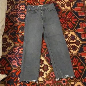 Levi’s high rise - wide leg - dark wash jeans